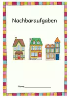 Vorschau - Arbeitsblätter - Nachbaraufgaben Minus - Arbeitsheft - Deckblatt