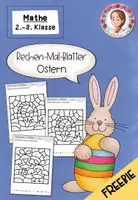 Vorschau - Arbeitsblätter - FREEBIE Rechenmalblätter Ostern | Mathe Klasse 1-3 - Deckblatt