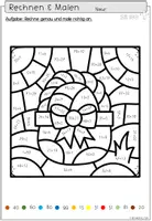 Vorschau - Arbeitsblätter - FREEBIE Rechenmalblätter Ostern | Mathe Klasse 1-3 - Seite 3