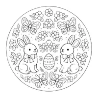 Vorschau - Mal- und Bastelvorlagen - Mandala Ostern Ausmalbilder (50 Malvorlagen) - Seite 2