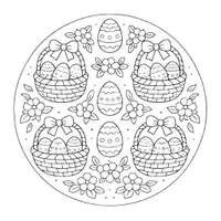 Vorschau - Mal- und Bastelvorlagen - Mandala Ostern Ausmalbilder (50 Malvorlagen) - Seite 3