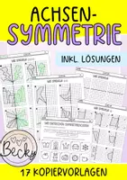 Vorschau - Arbeitsblätter - Symmetrie (Spiegeln, Symmetrieachsen, Achsensymmetrie) - Deckblatt