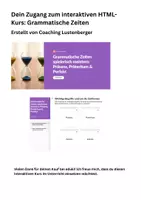 Vorschau - Interaktives Material - Digitaler Kurs zu den Grammatischen Zeiten - Seite 1