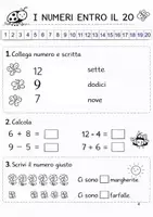 anteprima - Esercizi - Matematica di primavera schede giochi e attivita per la classe prima scuola primaria - Pagina 3