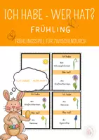 Vorschau - Spiele - FREEBIE: Ich habe wer hat - Frühlingsedition / Sprechanlass Frühling - Deckblatt