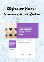 Vorschau - Interaktives Material - Digitaler Kurs zu den Grammatischen Zeiten - Deckblatt