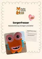 Vorschau - Mal- und Bastelvorlagen - Sorgenfresser - Deckblatt