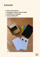 Vorschau - Mal- und Bastelvorlagen - Sorgenfresser - Seite 1