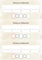 Vorschau - Bildkarten - Zahlenstrahl bis 20 - Seite 2
