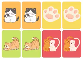 Voorbeeld - Matching cards thema 'Katten' - Pagina 2