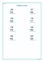 Aperçu - Feuilles d'exercices - Kit de maths 7 fichiers d'opérations - Page 2