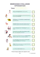 Vorschau - Spiele - Bewegungs-Challenge im Klassenraum - für Grundschule, Ganztag & Vertretungsstunden - Seite 3