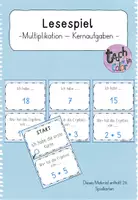 Vorschau - Spiele - Materialpaket - Lesespiele - Multiplikation - Seite 1
