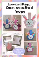 anteprima - Materiale per pittura e bricolage - Lavoretto di Pasqua: Creare un cestino di Pasqua - Pagina 1