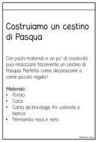anteprima - Materiale per pittura e bricolage - Lavoretto di Pasqua: Creare un cestino di Pasqua - Pagina 2