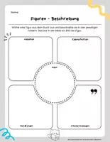 Vorschau - Arbeitsblätter - Figurenbeschreibung: Lieblingsfiguren entdecken - Seite 1