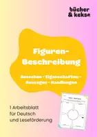 Vorschau - Arbeitsblätter - Figurenbeschreibung: Lieblingsfiguren entdecken - Deckblatt
