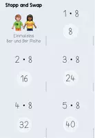 Vorschau - Spiele - Stopp and Swap Mathe Kartenspiel (Einmaleins 8er und 9er Reihe) - Seite 3