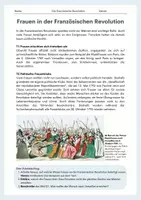 Vorschau - Arbeitsblätter - Frauen in der Französischen Revolution – Marktfrauen, Frauenklubs & Olympe de Gouges - Seite 1