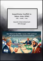 Vorschau - Unterrichtsreihen - Unterrichtseinheit: Lage im Nahen Osten (Krieg zwischen USA, Israel und Iran, Straße von Hormuz) 2026 - Deckblatt