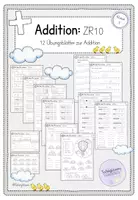 Vorschau - Arbeitsblätter - Addition ZR10: 12 Übungsblätter (Plus) Klasse 1 - Deckblatt