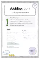 Vorschau - Arbeitsblätter - Addition ZR10: 12 Übungsblätter (Plus) Klasse 1 - Seite 1