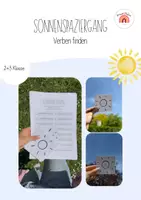 Vorschau - Arbeitsblätter - Sonnenspaziergang: Verben finden (ein Lesespiel im Freien) - Deckblatt