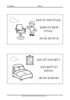 Vorschau - Arbeitsblätter - Materialpaket Lesen lernen von Buchstaben zu Silben und Sätzen - Seite 1