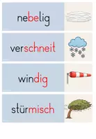 Vorschau - Poster - DAS WETTER: Tafelmaterial / Wortspeicher + Merkspruch 1. / 2. Klasse - Seite 2
