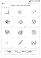 Vorschau - Arbeitsblätter - DaZ / DaF - Hobby und Freizeit - Wortschatz schreiben (Arbeitsblatt) - Seite 1