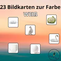 Vorschau - Spiele - 22 Bildkärtchen in der Farbe weiß - Deckblatt