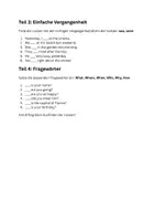 Vorschau - Arbeitsblätter - English Grammatik Arbeitsblatt Wörter einsetzten Anfänger - Seite 1