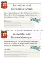 Vorschau - Unterrichtsreihen - Lupendiktat: Lernwörter und Nominalisierungen üben - Seite 3