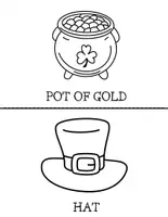 Vista previa - Manualidades / Dibujos para colorear - St Patrick's Vocabulary mini book - página 3