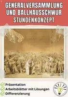 Vorschau - Stundenentwürfe - Generalversammlung und Ballhausschwur (Stundenkonzept) - Deckblatt