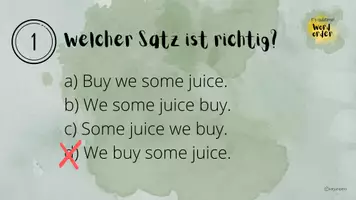 Vorschau - Präsentationen/Tafelbilder - Word order - Quiz - Präsentationsfolien - Beginners - Seite 3