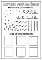 Vorschau - Mal- und Bastelvorlagen - Osterhase hinter dem Osterei - Kunstprojekt für Ostern & Frühling - Seite 2