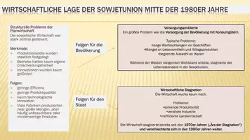 Vorschau - Stundenentwürfe - Der Untergang der Sowjetunion Präsentation für die Sek2 - Seite 1