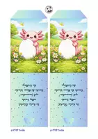 Vorschau - Mal- und Bastelvorlagen - Axolotl Ostern Bastelvorlage Klassentier - Seite 2
