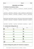 Vorschau - Arbeitsblätter - Reimwörter, aus: Frühlingswörter lesen & schreiben - ab Kl. 1 - Seite 1