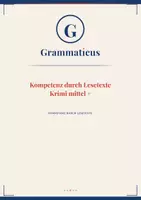 Vorschau - Unterrichtsreihen - Lesekompetenz A2+ – Krimi mittel + | Schweigen hat seinen Preis (Band 5) - 7./8. Klasse / Schulstufe - Deckblatt