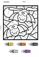 Vorschau - Arbeitsblätter - Halloween Rechenmalblätter | Zahlenraum 10 und 20 | Klasse 1 - Seite 3