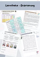 Vorschau - Arbeitsblätter - Lerntheke Erörterung - Deckblatt