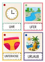 Vorschau - Stationenlernen - Buchstabe U – Bildkarten zum Lesen lernen | Alphabetisierung, DaZ & Deutsch für Grundschule - Seite 1