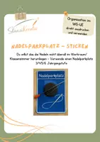 Vorschau - Fördermaterial/Inklusion - Nadelparkplatz - Sticken - Deckblatt