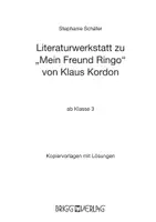 Vorschau - Arbeitsblätter - Literaturwerkstatt zu "Mein Freund Ringo" von Klaus Kordon - Seite 1