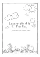 Vorschau - Arbeitsblätter - Leseverständnis - Lesetexte mit Fragen Im Frühling - Seite 3