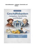 Vorschau - Arbeitsblätter - Geschäftsbanken einfach erklärt – Arbeitsblatt mit Lösungen - Deckblatt