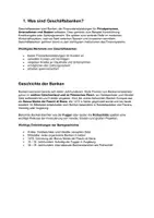 Vorschau - Arbeitsblätter - Geschäftsbanken einfach erklärt – Arbeitsblatt mit Lösungen - Seite 1