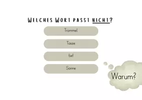 Vorschau - Quiz - Welches Wort passt nicht? - Sprache untersuchen - Seite 1